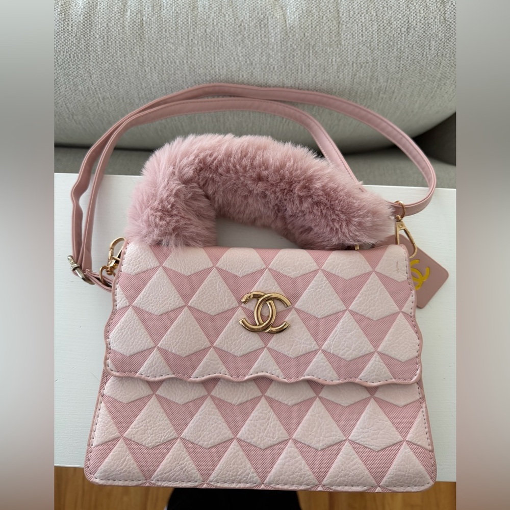 Pink handbag